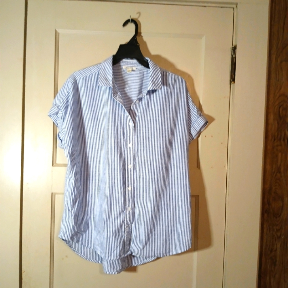 Blue Striped Men's Shirt